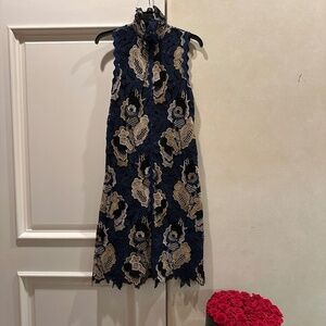 STUNNING SEE BY CHLOE multi color lace dress, Size 36